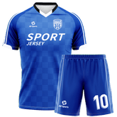 All Sports,昇華 サッカー ユニフォーム,上下セット,青,オリジナル ユニフォーム